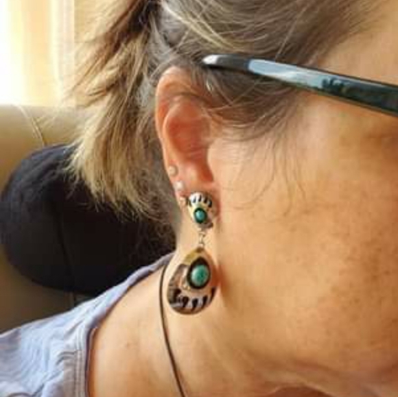 Vintage 4 piece Native American SS & Turquoise - Picture 4 of 6